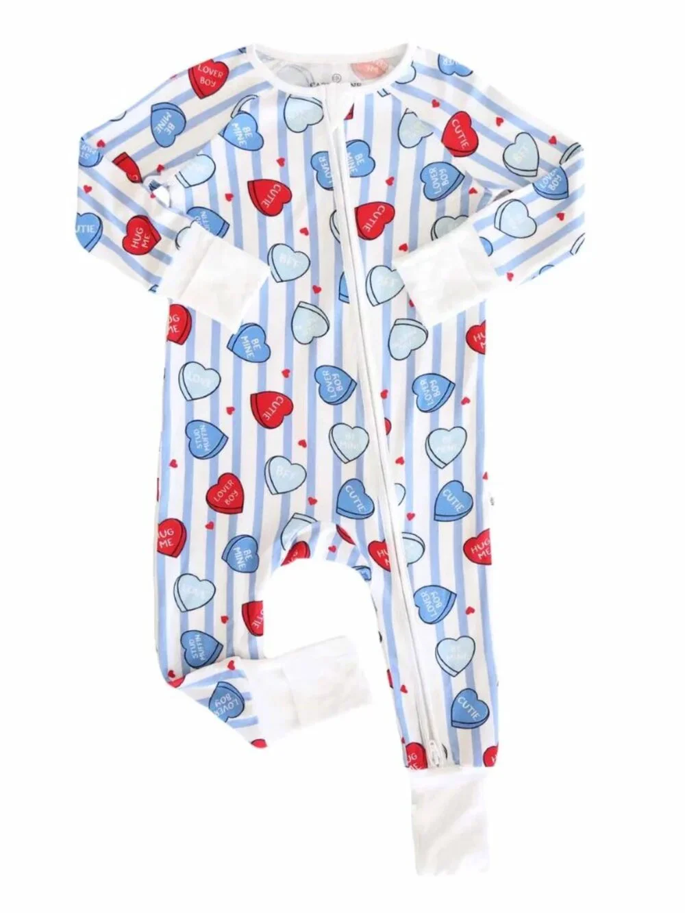 Caden Lane Sweet Like Candy Convertible Zip Romper | Blue (18-24 months)